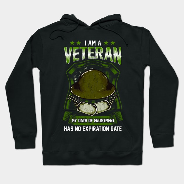 Veterans Oath Of Enlistment Military Gift Hoodie by guitar75